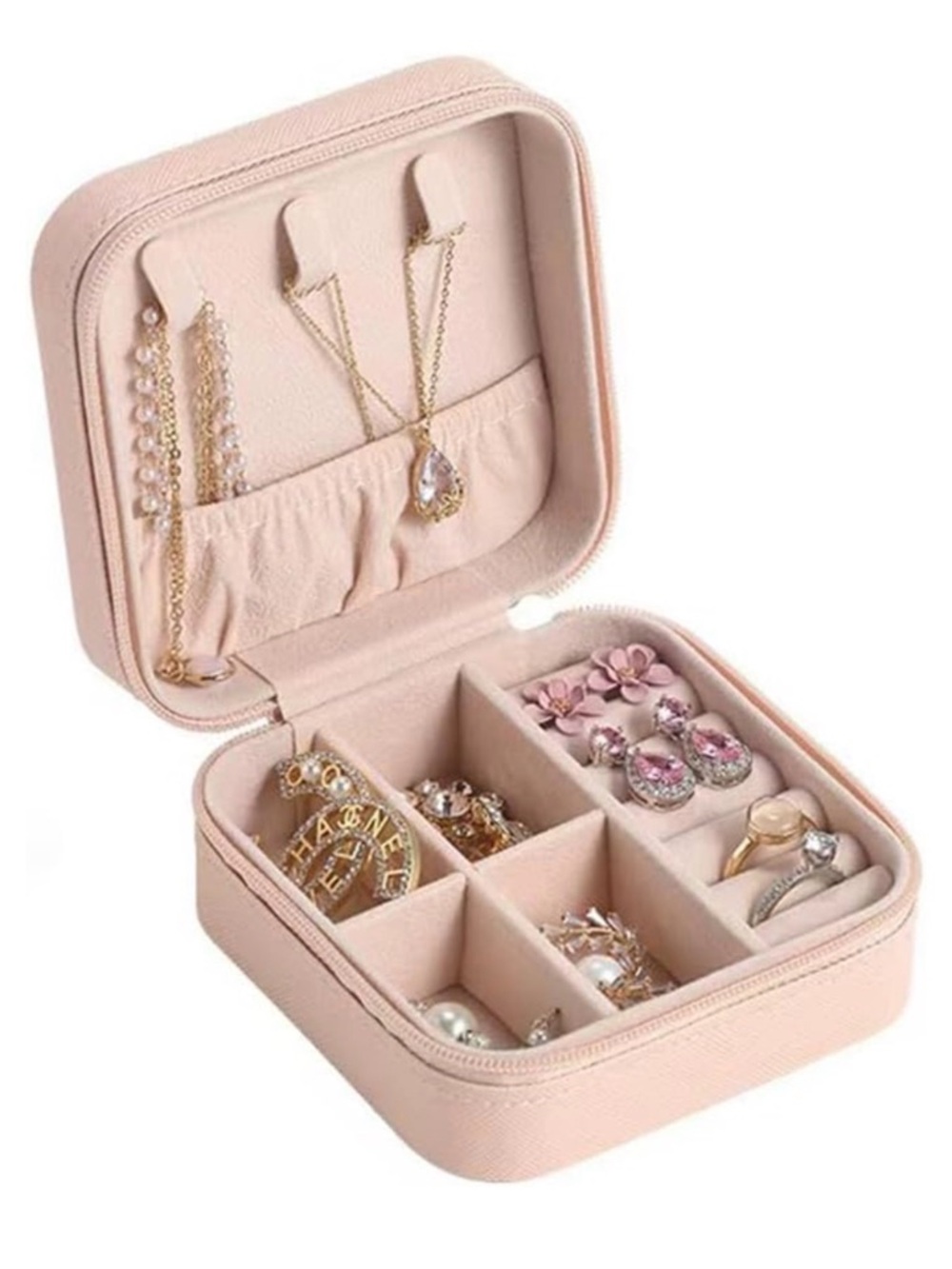 NWT~Jewelry Box Organizer~ Customizable~ Light Pink